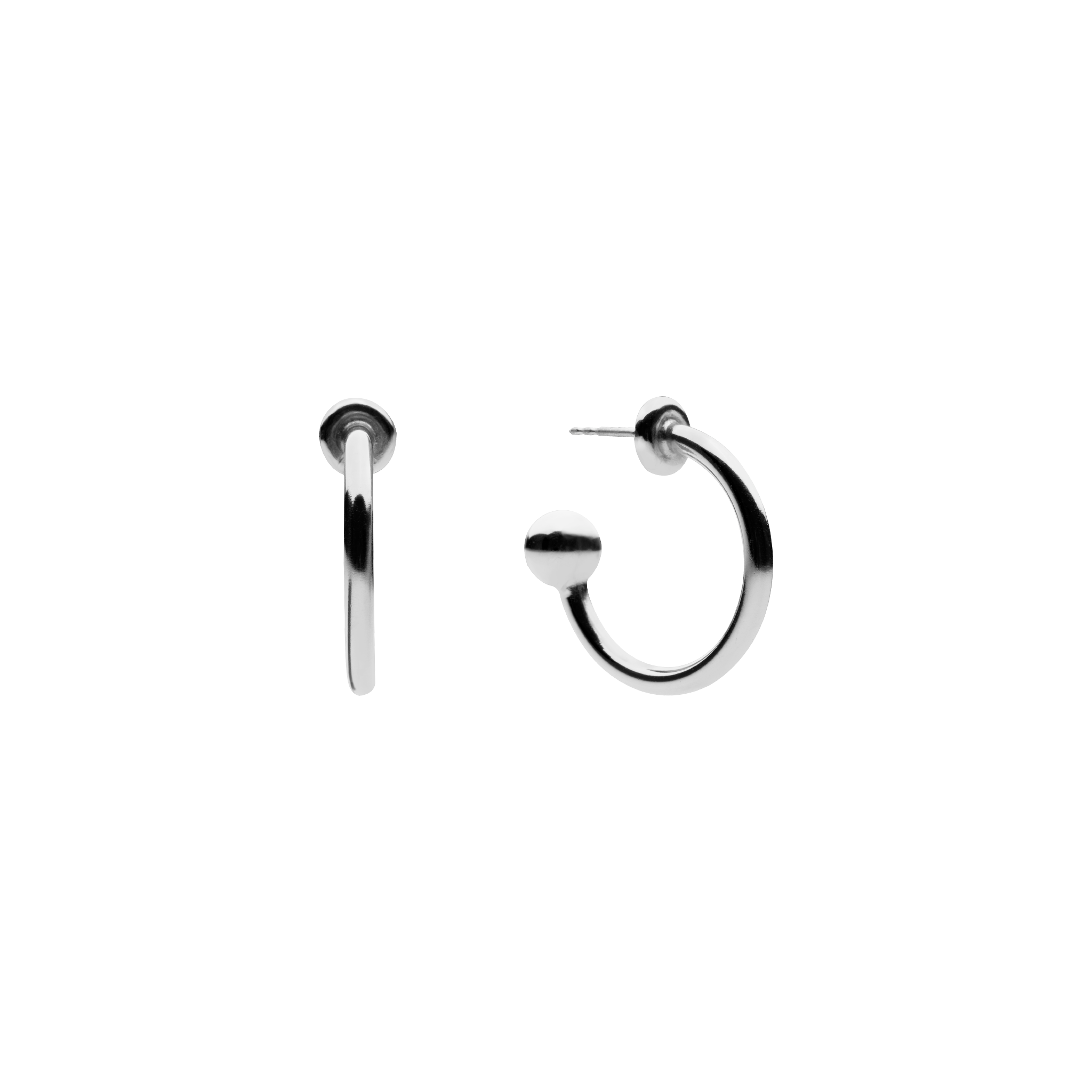Ball Hoop Earrings