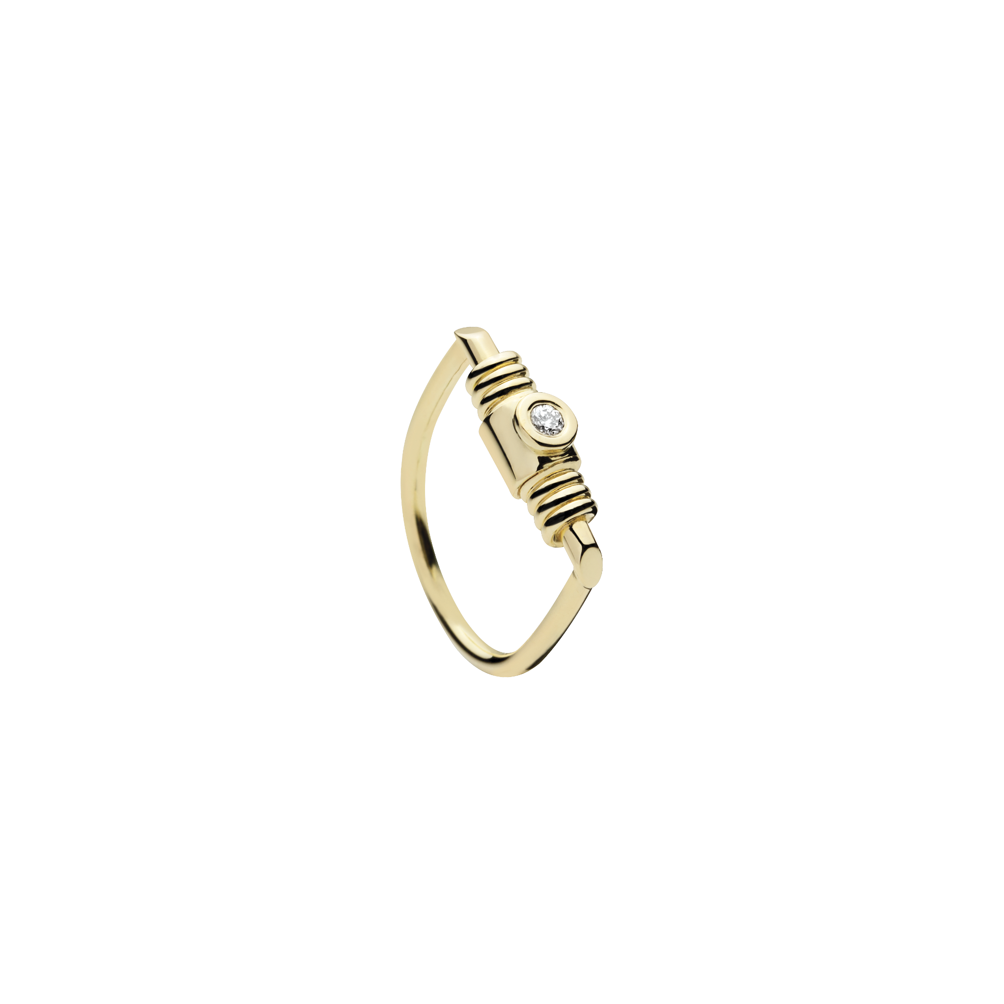 Bullet Gold Ring - 14K
