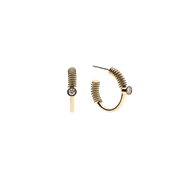Edie Gold Hoops - 14K