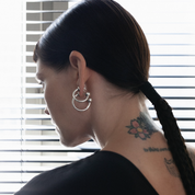 Ball Hoop Earrings