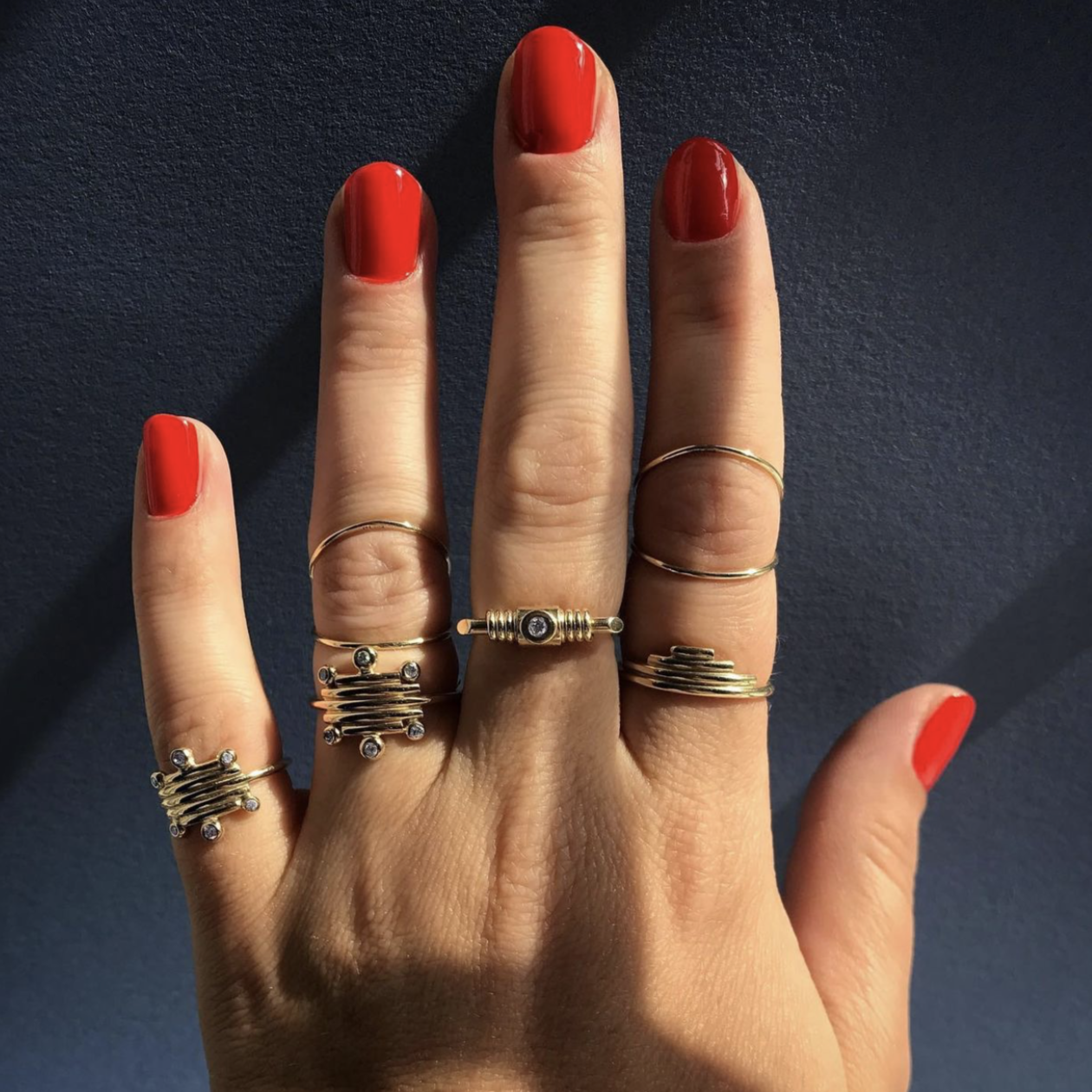Bullet Gold Ring - 14K