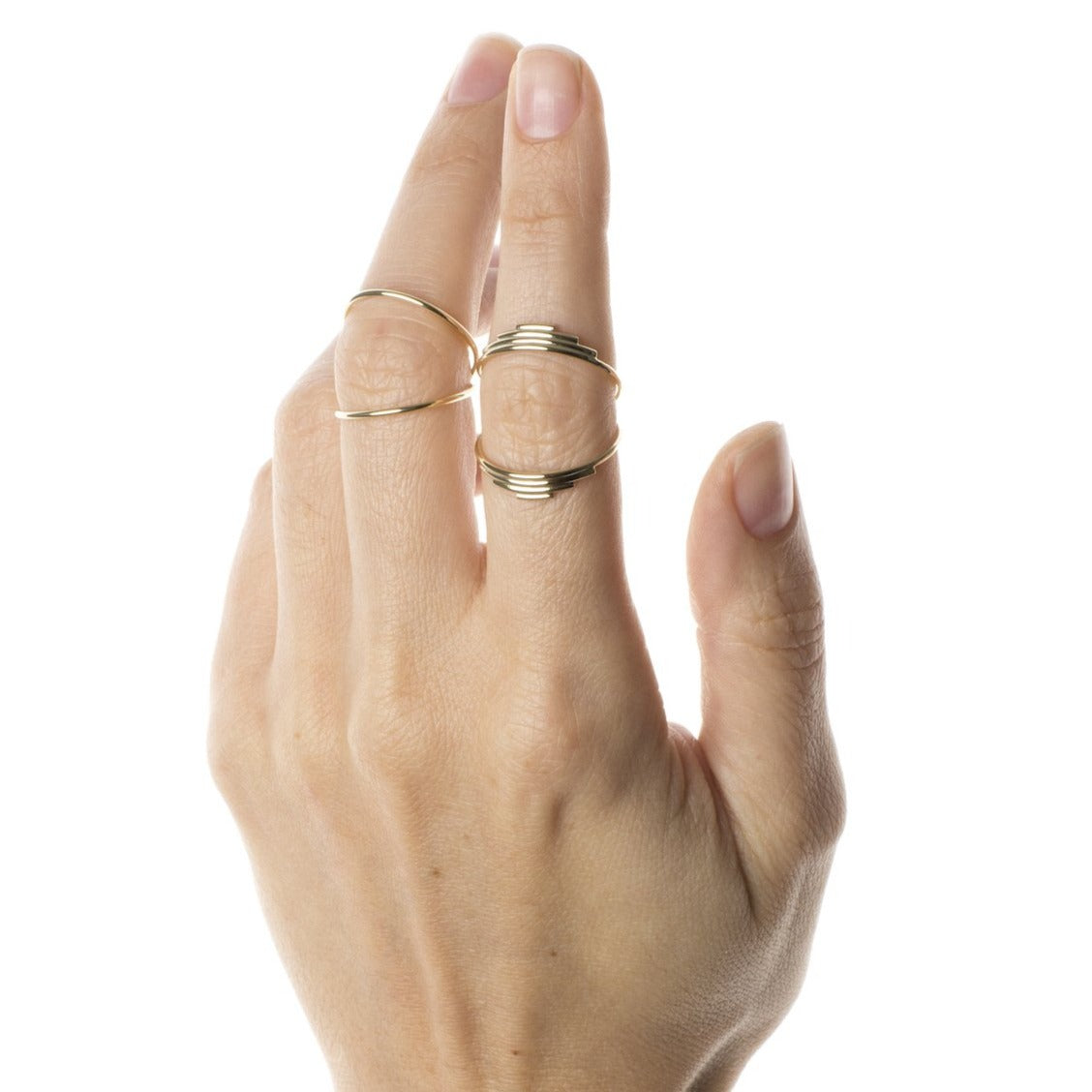 Mini Viper Gold Ring - 14K