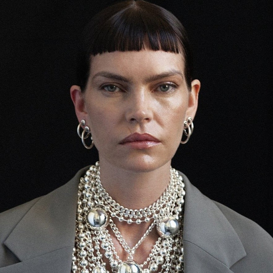Ball Hoop Earrings