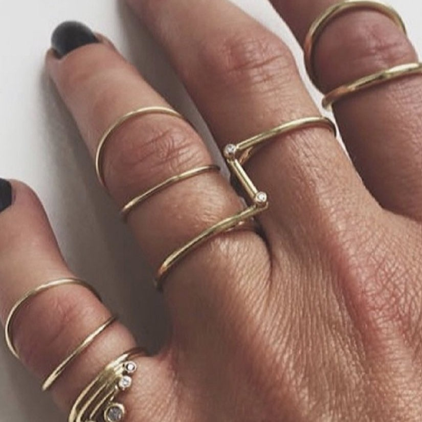 Mini Viper Gold Ring - 14K