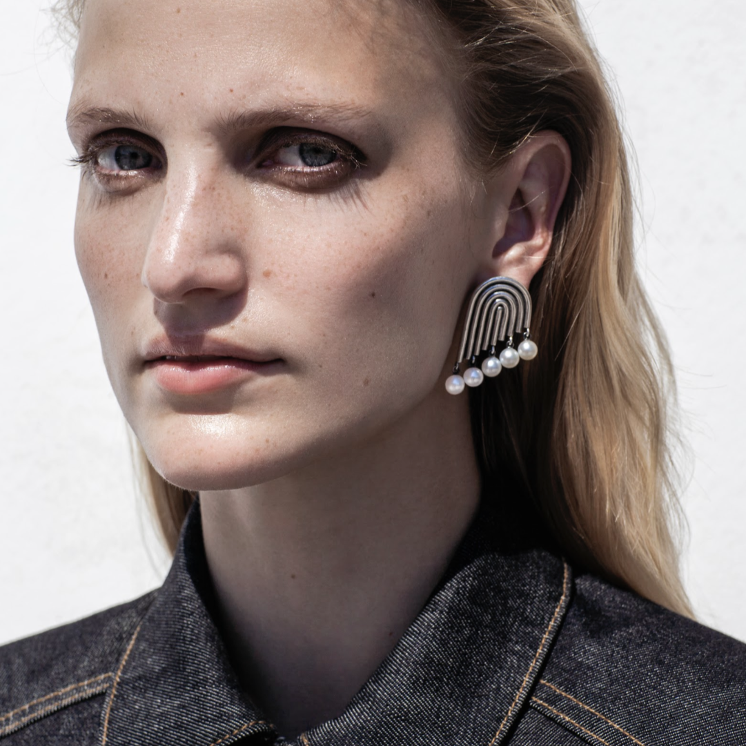 Supersonic Multiple Pearl Earrings