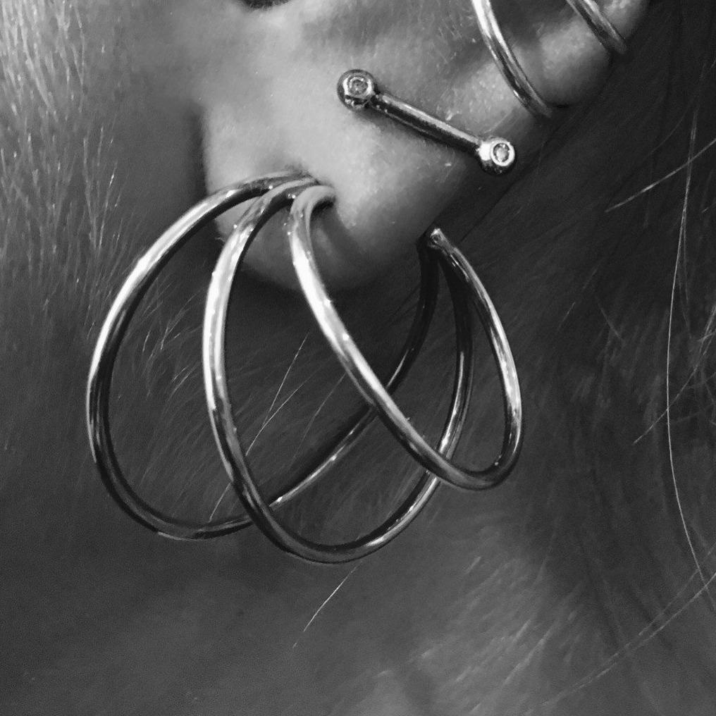 Triple Hoop Earrings