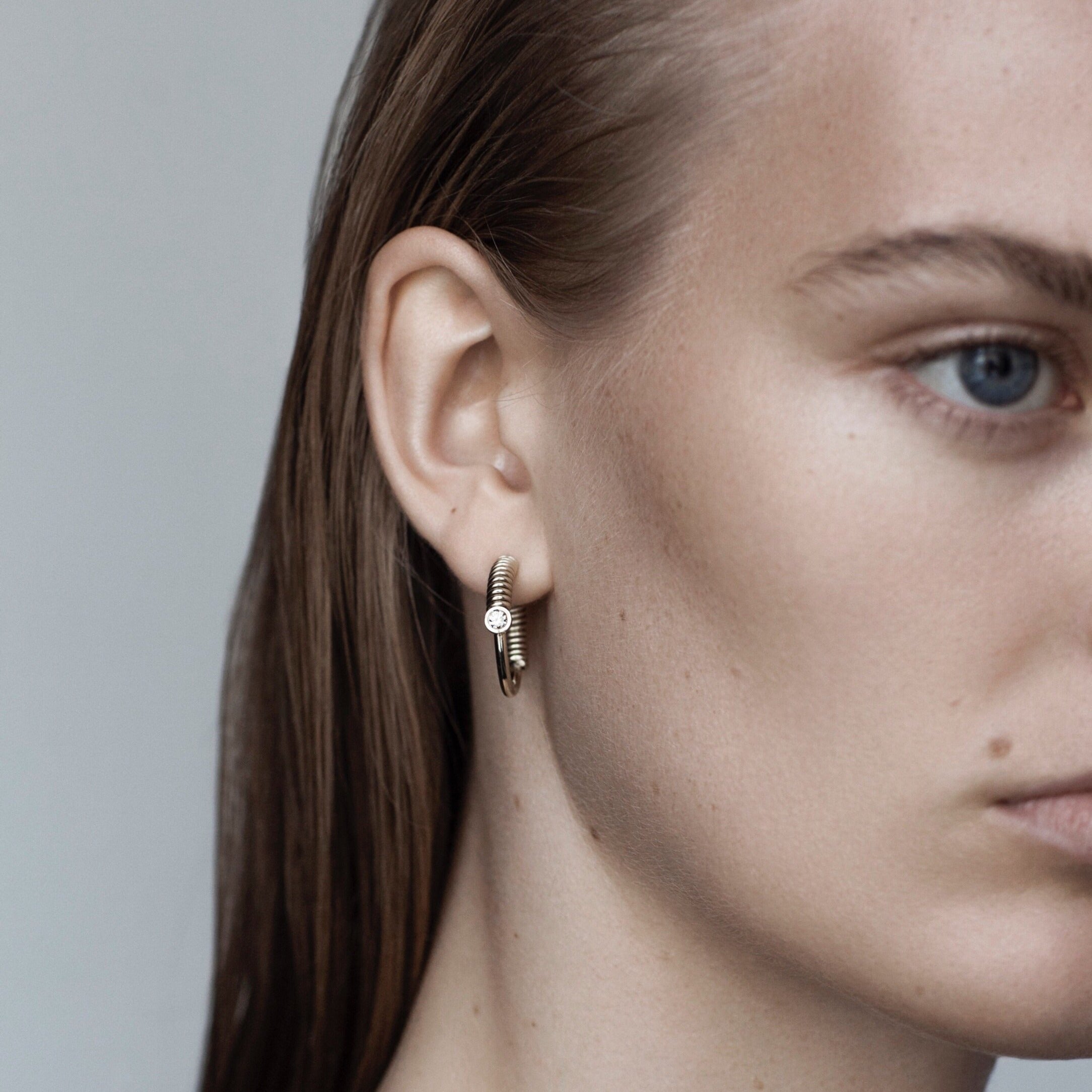 Edie Gold Hoops - 14K
