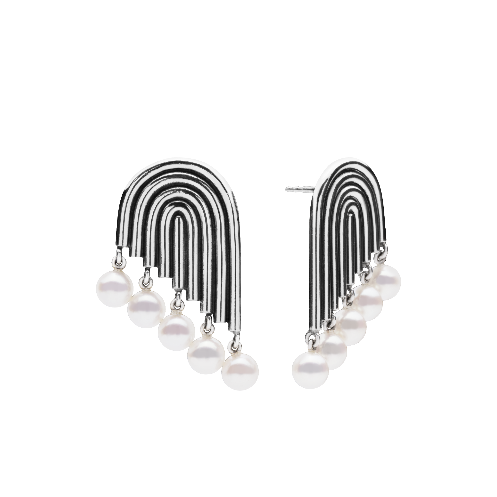 Supersonic Multiple Pearl Earrings